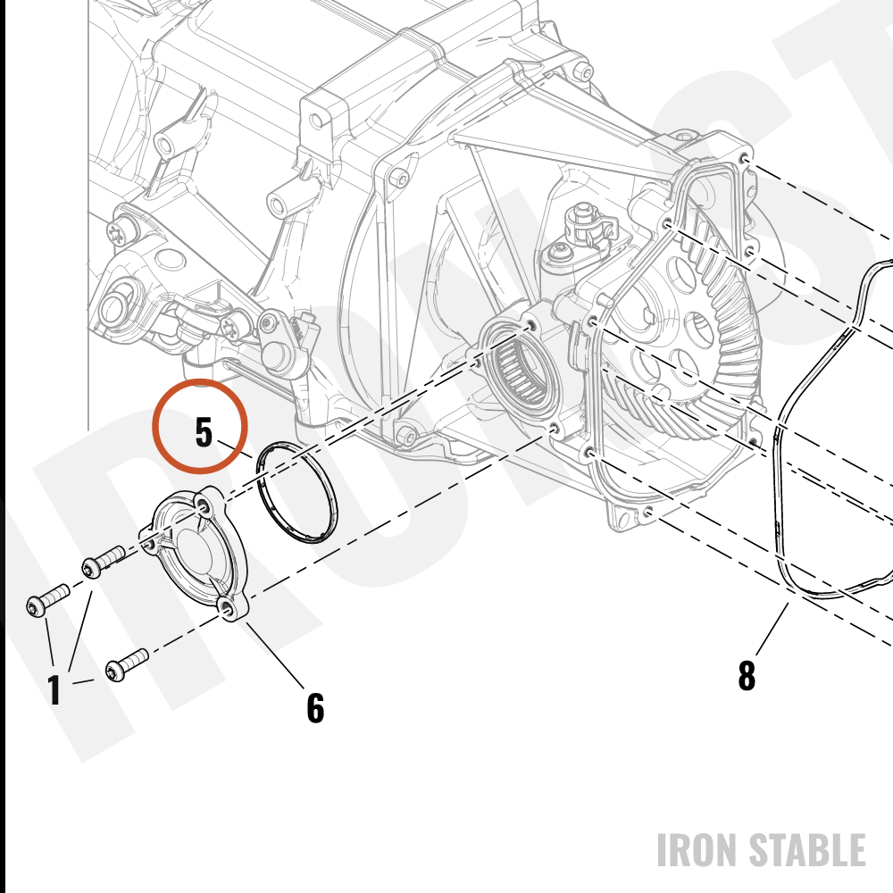 Harley-Davidson Seal, Cover, Xmsn Side
