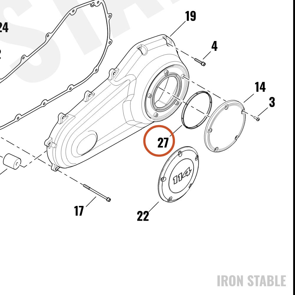 Harley-Davidson Gasket, Cover, Clutch