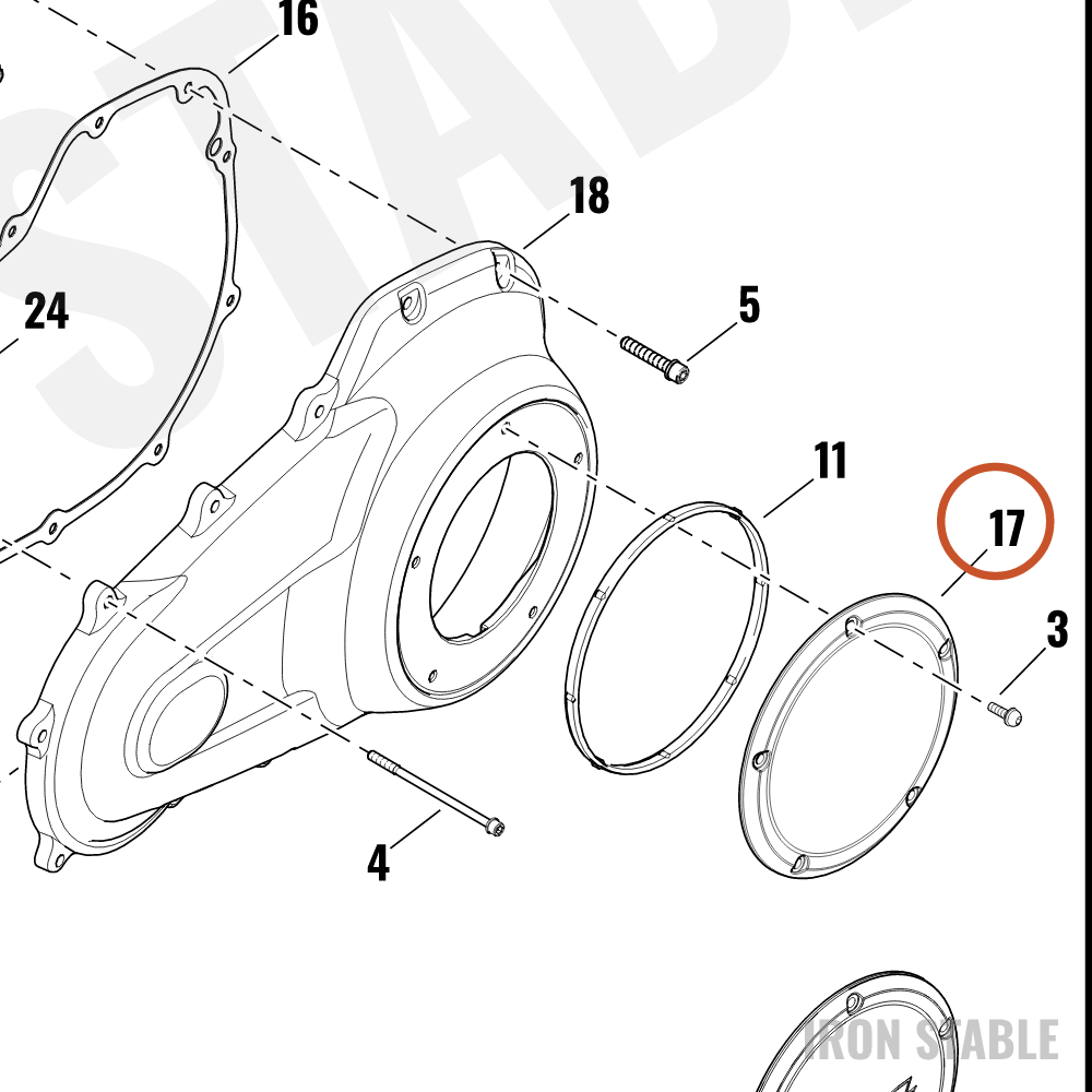 Harley-Davidson Cover, Cl, Polished