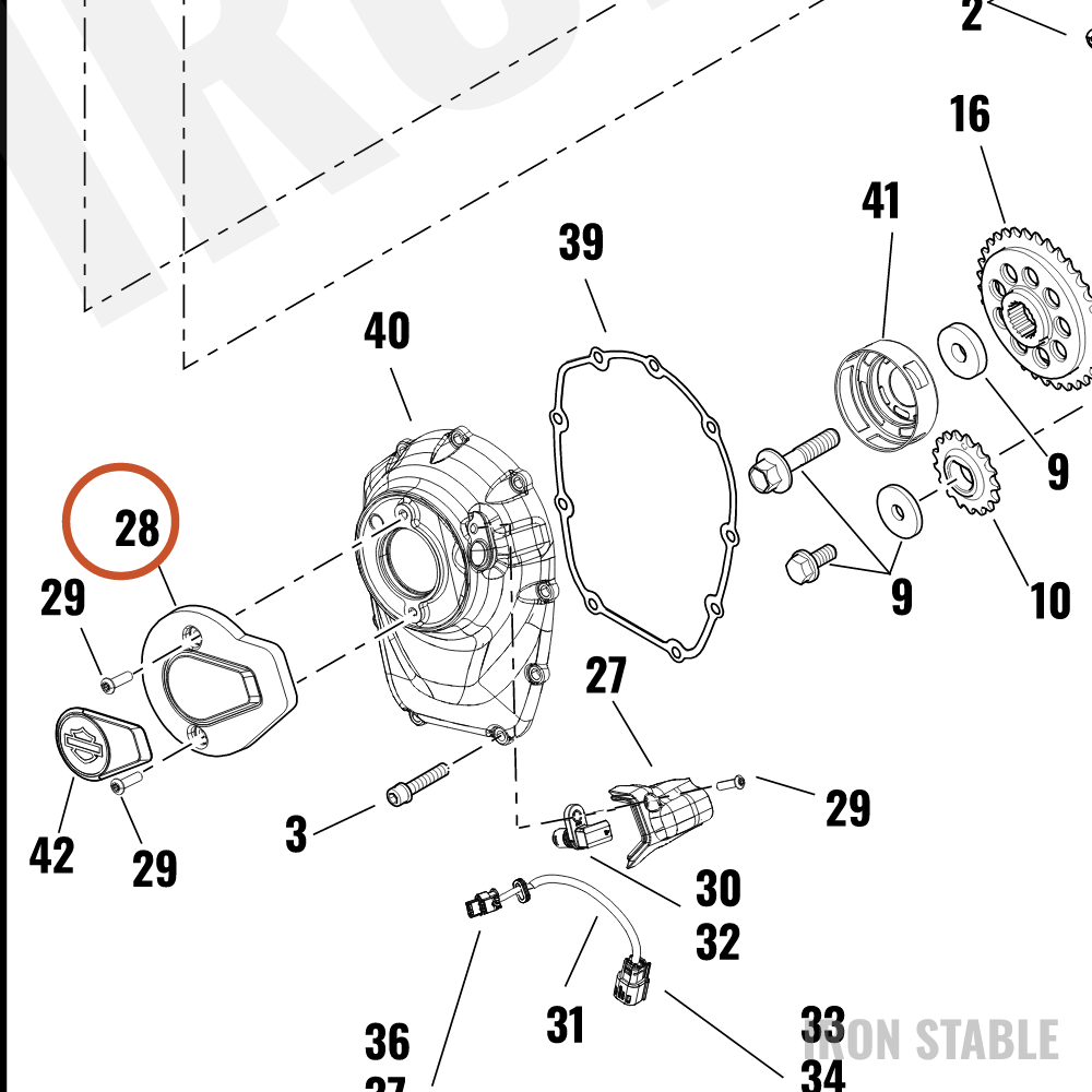 Harley-Davidson Cover, Cam, Vvt Solenoid Gblk, Ma