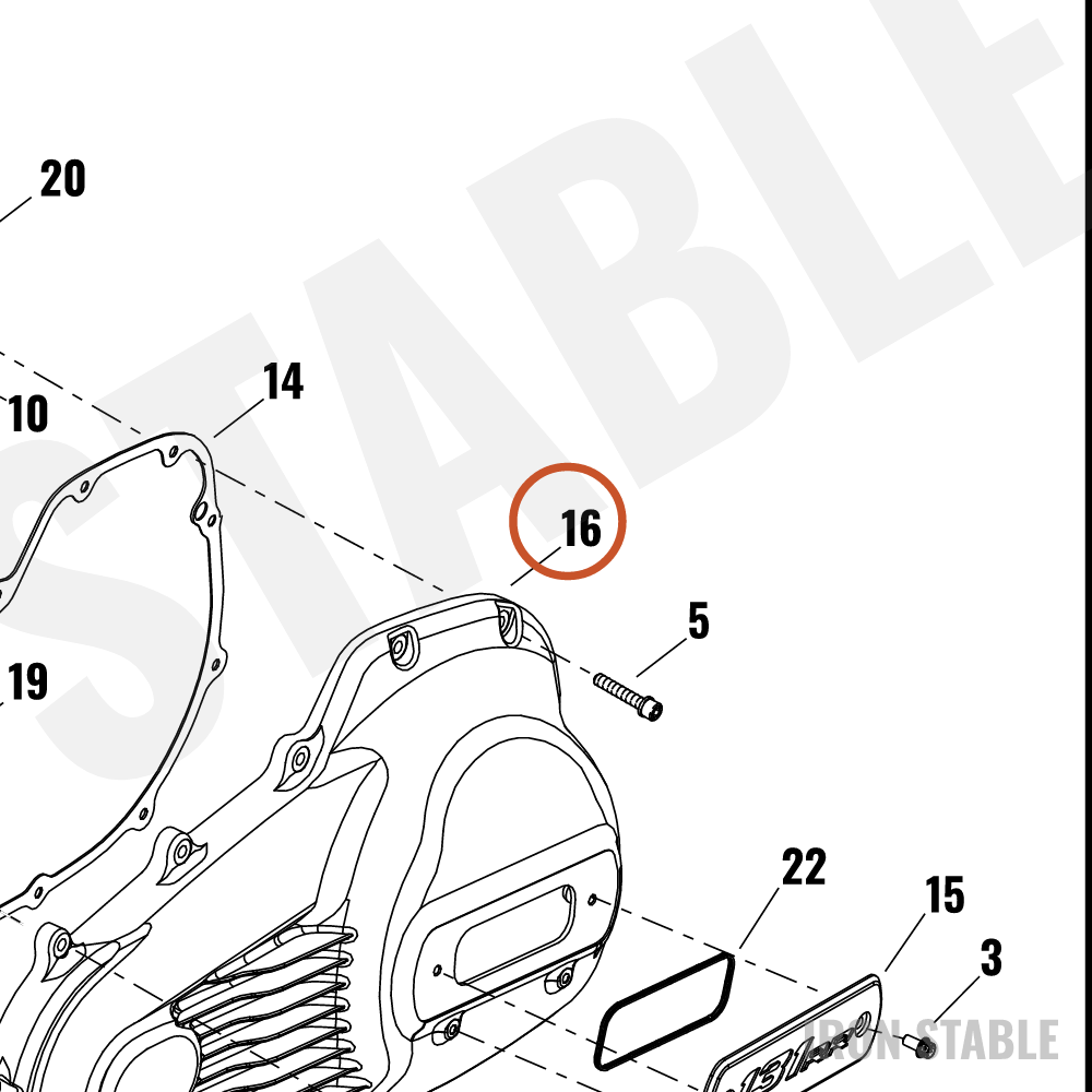 Harley-Davidson Cover, Pri, Billet