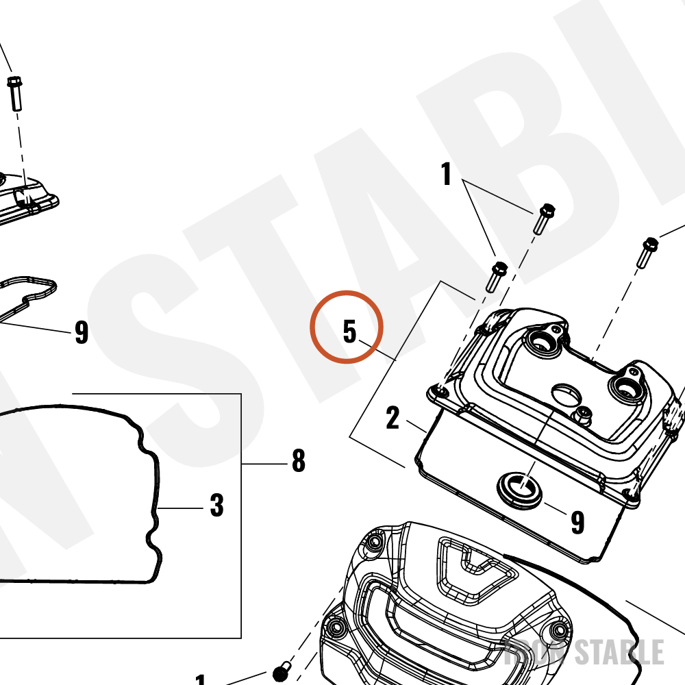 Harley-Davidson Cover, Rkra/Valve, Assembly, Satin Bl