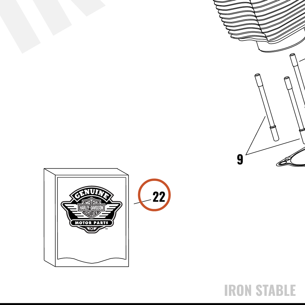 Harley-Davidson Kit, Cover/Slg, Top End, 117