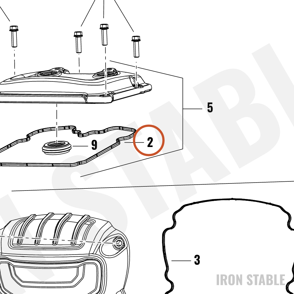 Harley-Davidson Gasket, Cover, Rkra/Valve