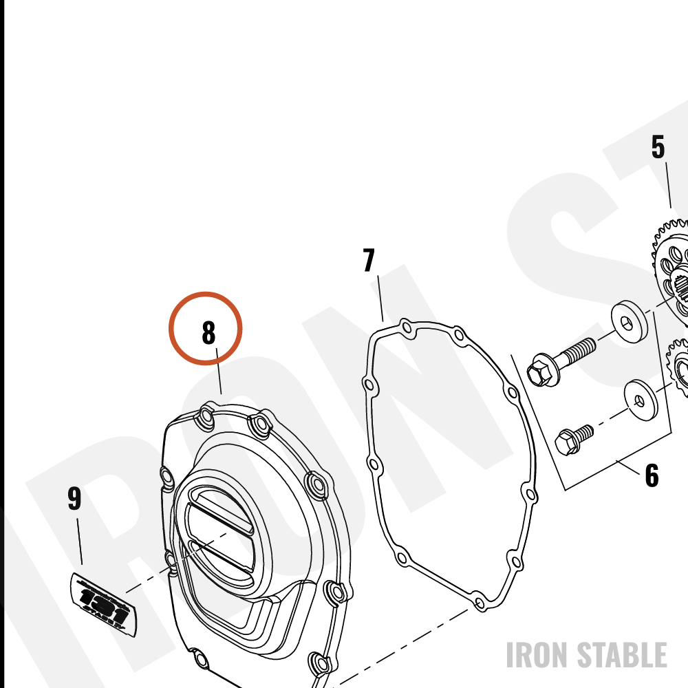 Harley-Davidson Cover, Cam, 131rr