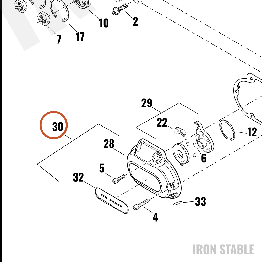 Harley-Davidson Pt Cover Misc Component, Assembly, Xmsn Si