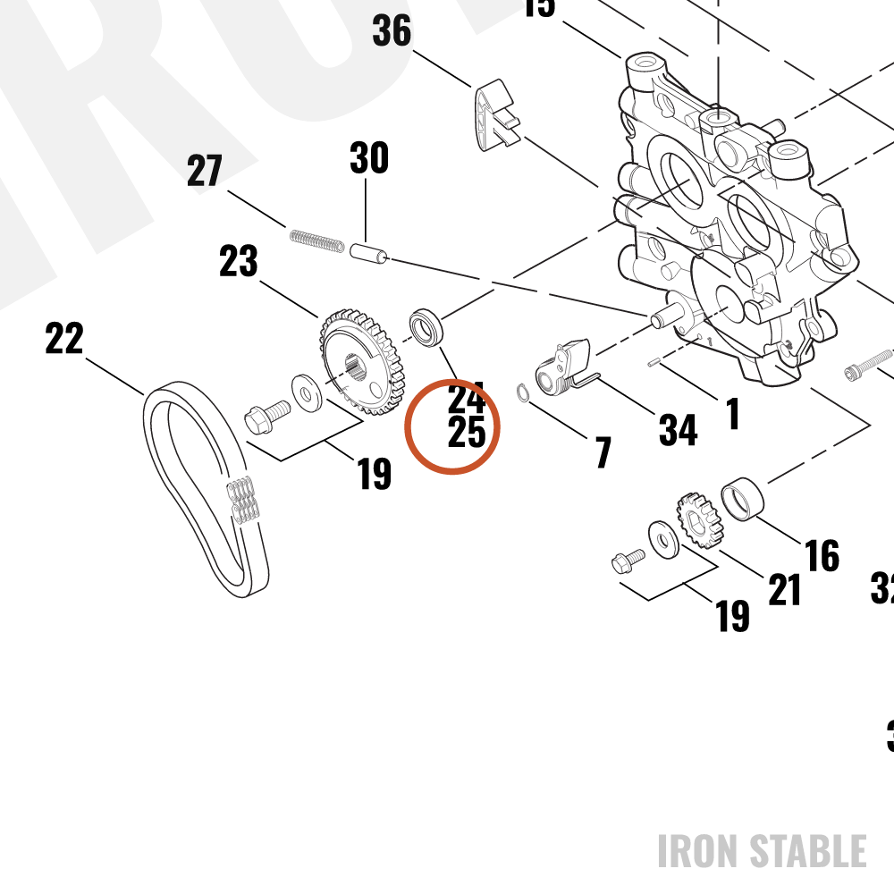 Harley-Davidson Kit Spacers, C'shaft/Sprkt