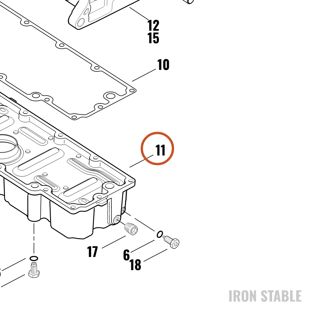 Harley-Davidson Oil Pan Assembly, Granite