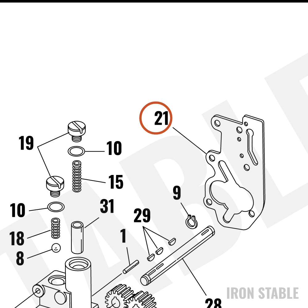 Harley-Davidson Gasket, Oil Pump Body