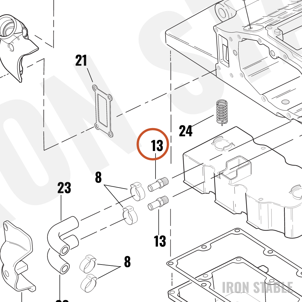 Harley-Davidson Fitting Straight