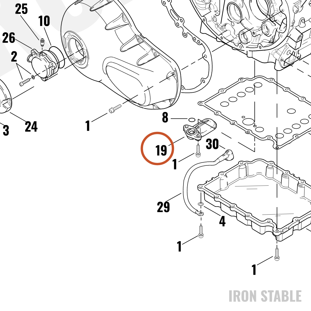 Harley-Davidson Oil Pickup Assembly