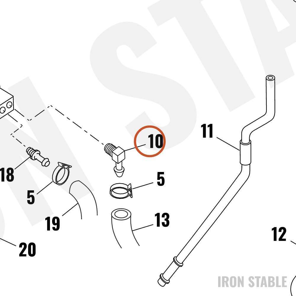 Harley-Davidson Fitting/Oil Line