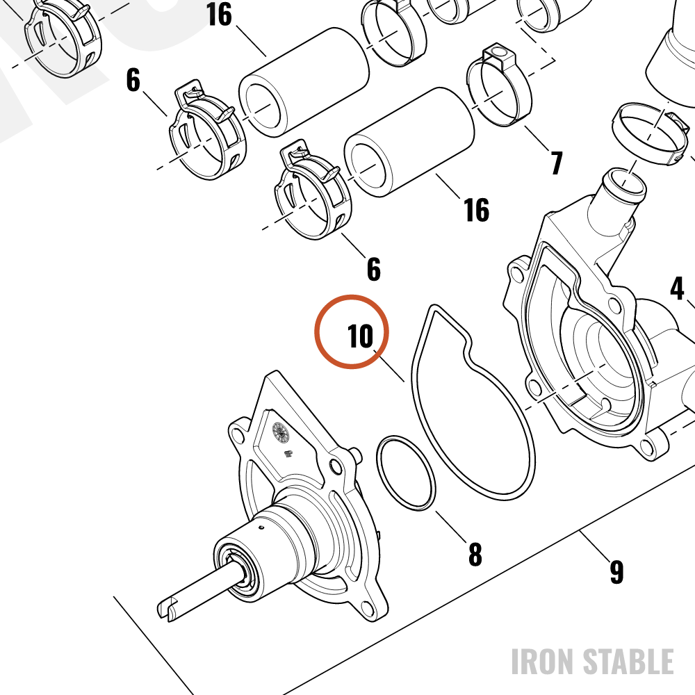Harley-Davidson Gasket, Coolant Pump