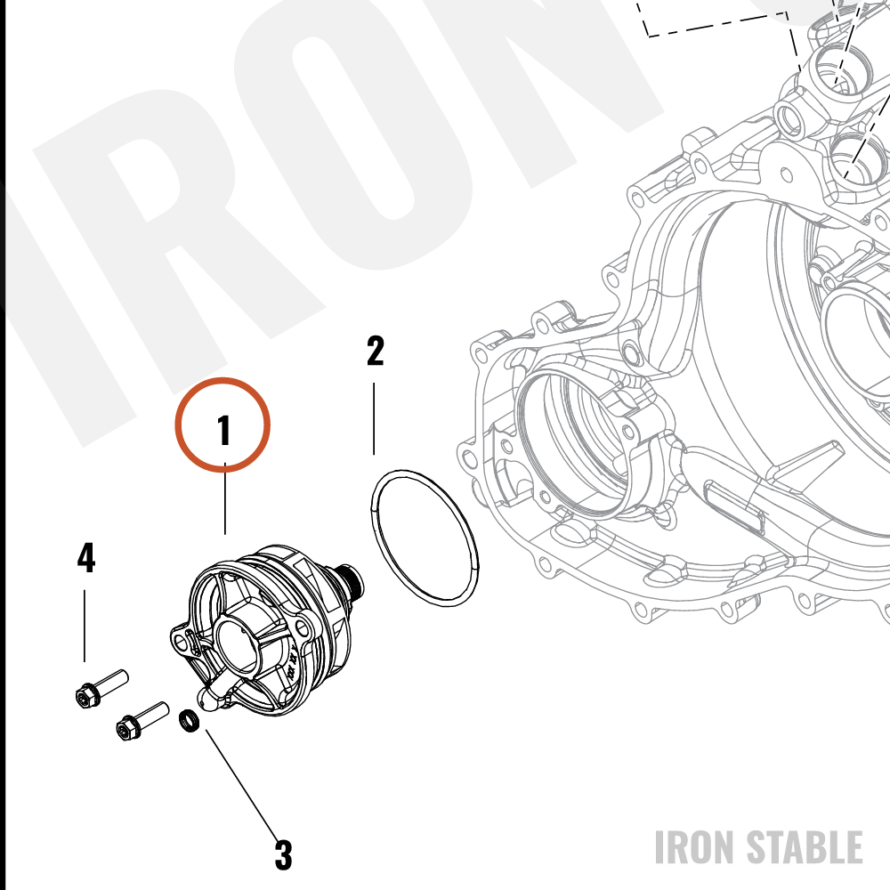 Harley-Davidson Pump, Water, Assembly