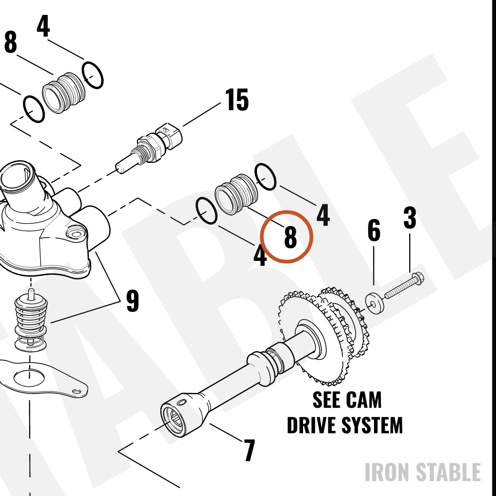 Harley-Davidson Tube, Conn, Thermostat