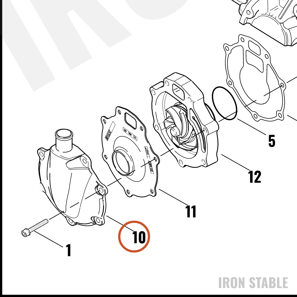 Harley-Davidson Cover, Waterpump/Chrome
