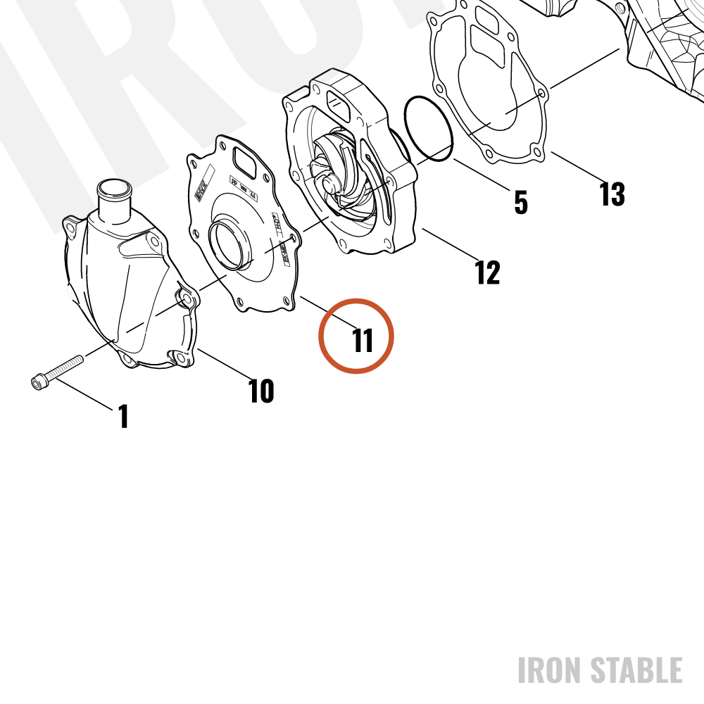 Harley-Davidson Gasket Outer Waterpump