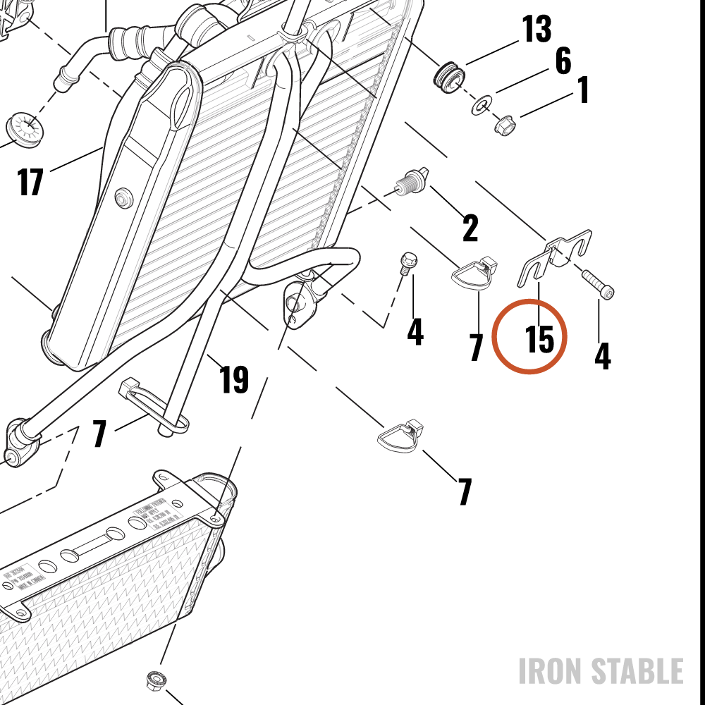 Harley-Davidson Oil Line Retainer Plate