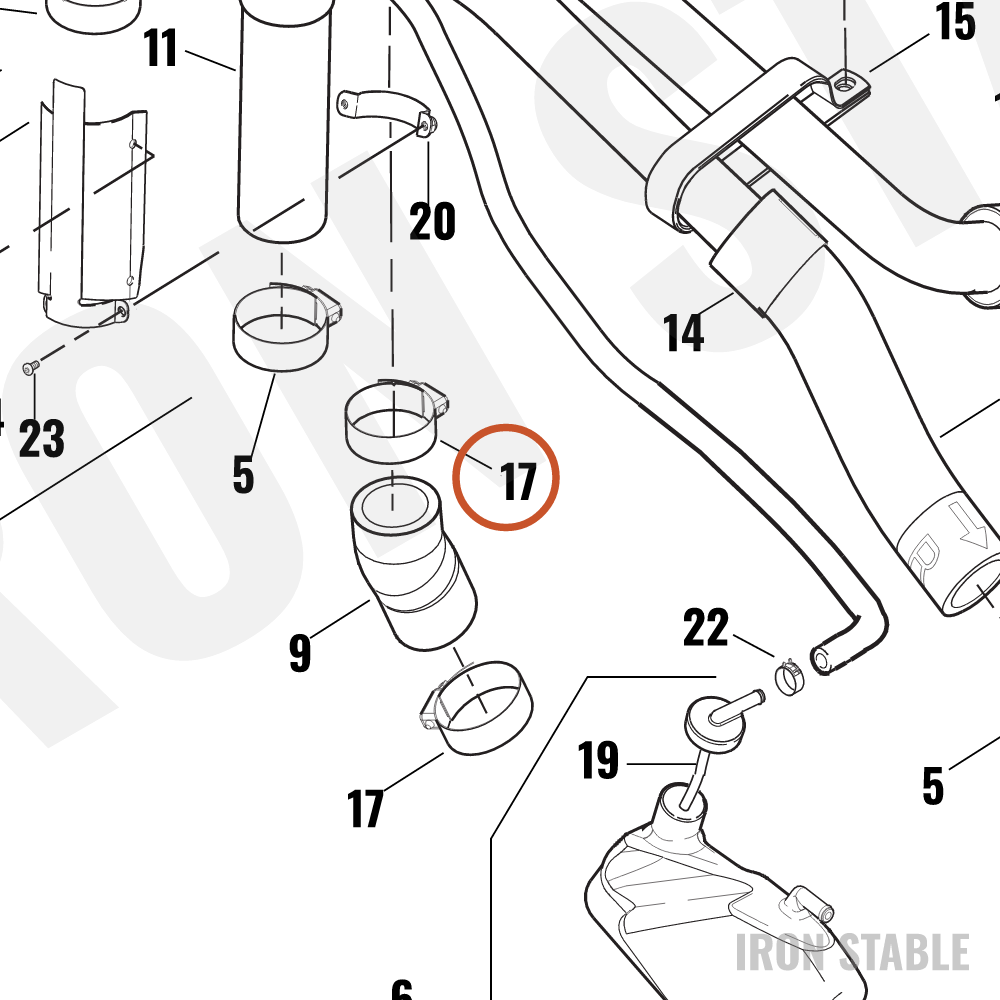 Harley-Davidson Hose Clamp, Cosmstic