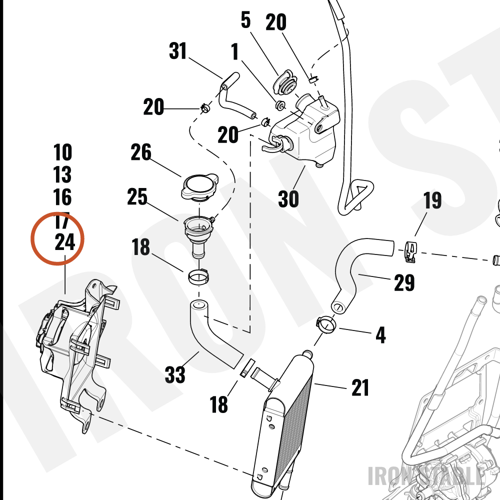 Harley-Davidson Fan Assembly, Rh