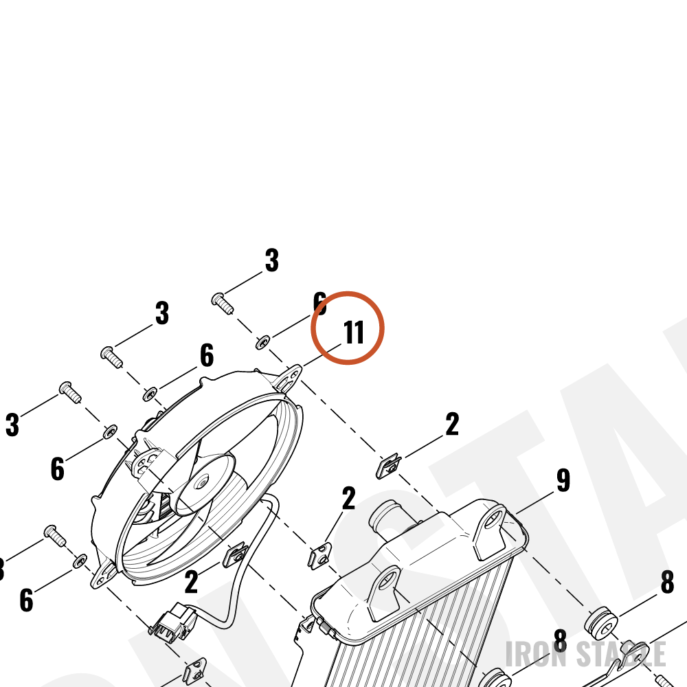 Harley-Davidson Cooling Fan Assembly