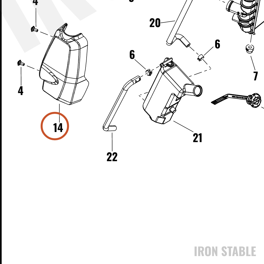 Harley-Davidson Cover, Rdtr Sys, Rh Hose Extend