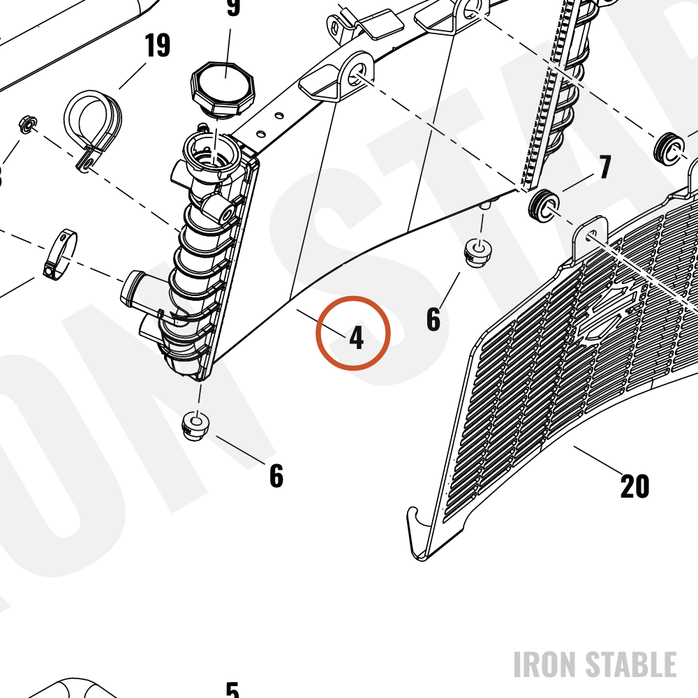 Harley-Davidson Radiator, Core