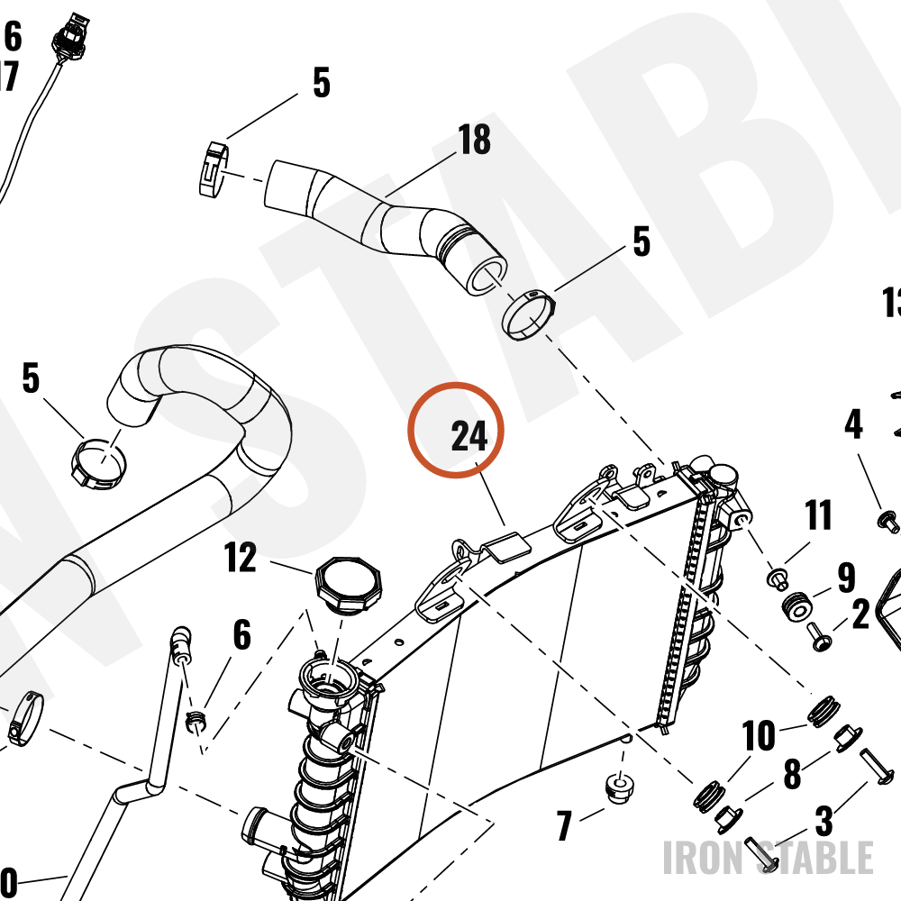 Harley-Davidson Radiator, Core