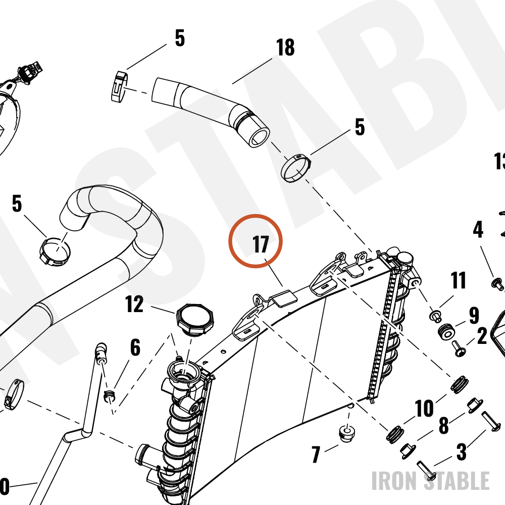 Harley-Davidson Radiator, Core