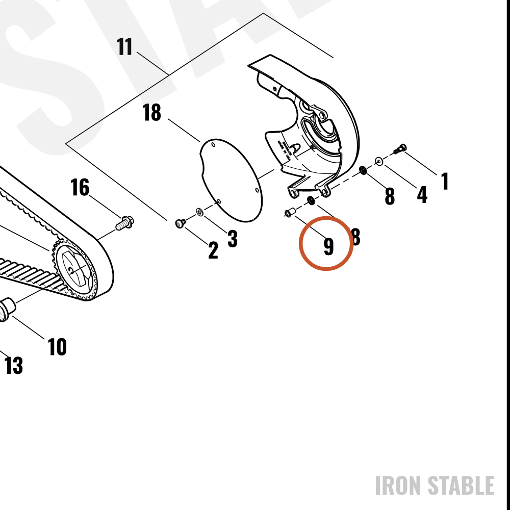 Harley-Davidson Spacer, Sprkt Cover