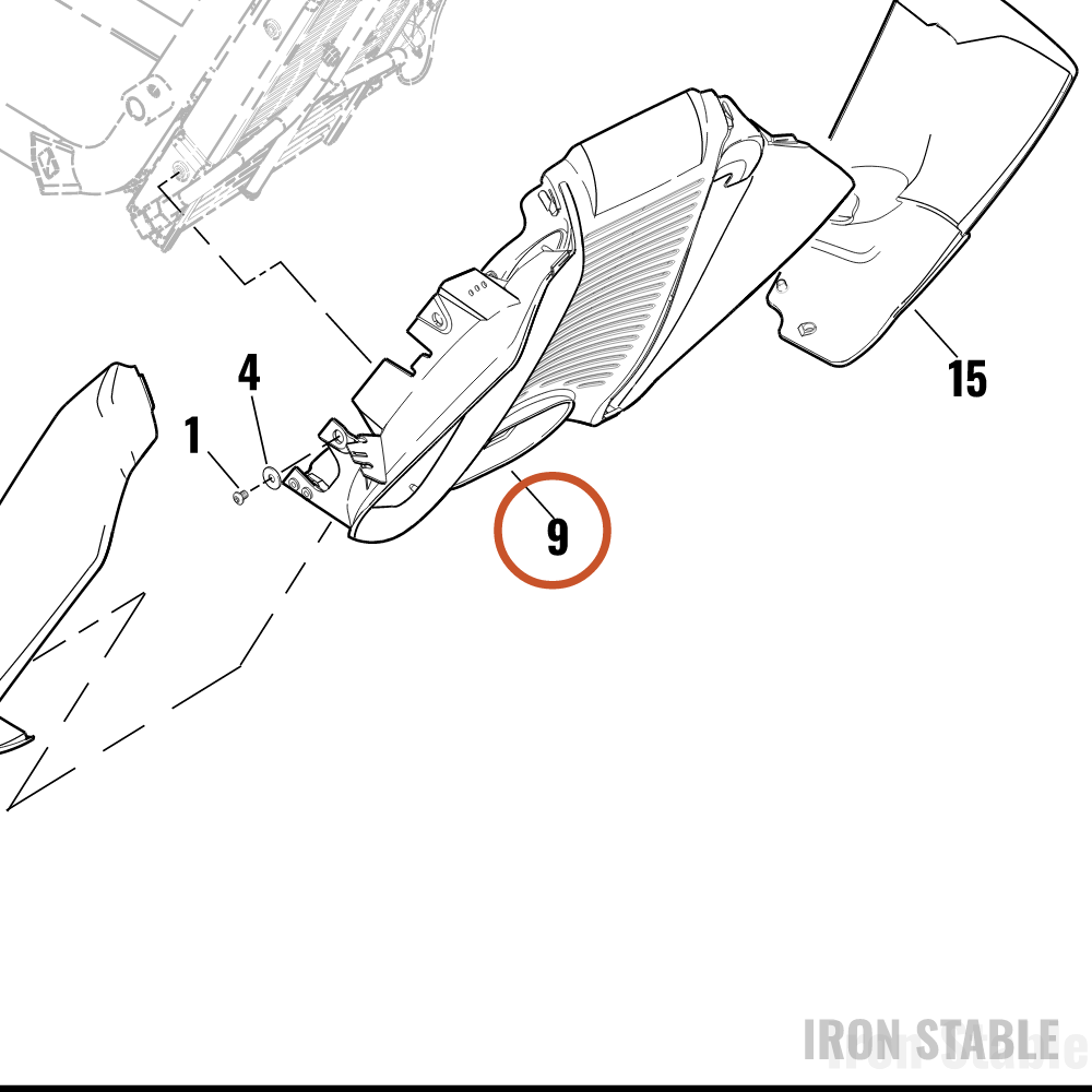 Harley-Davidson Cover Assembly, Radiator