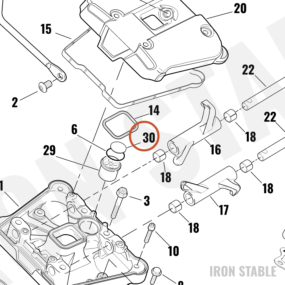 Harley-Davidson Umbrella-Check Valve