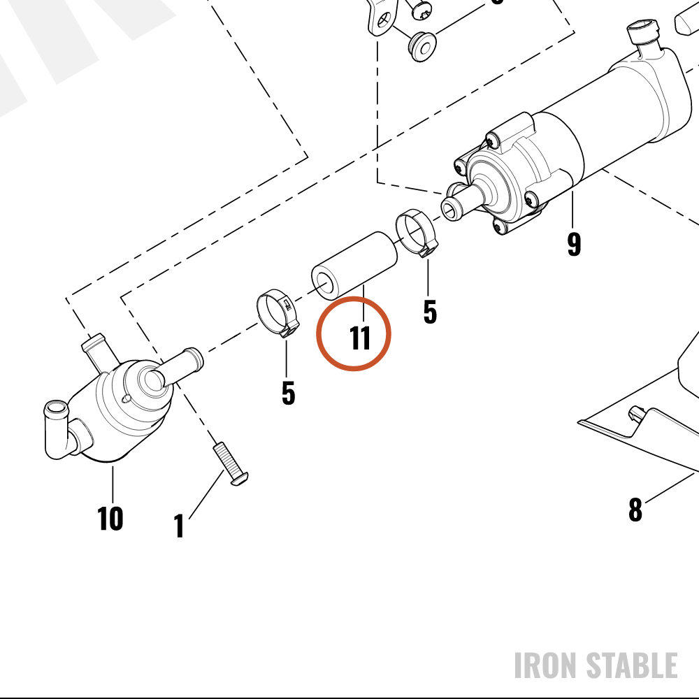 Harley-Davidson Hose, Thermostat-To-Pump