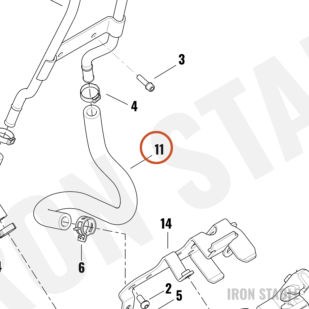 Harley-Davidson Hose, Pump-To-Engine