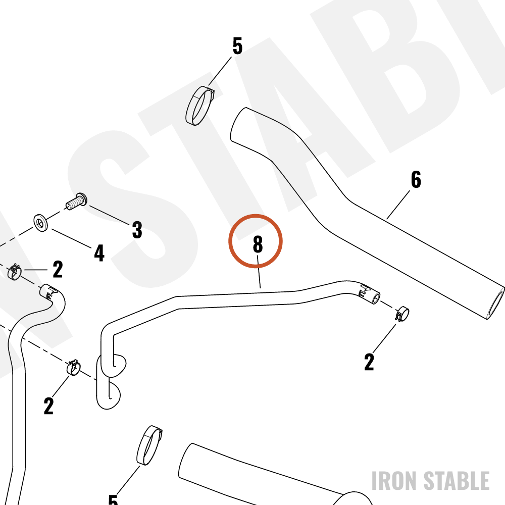 Harley-Davidson Hose, Overflow Tank