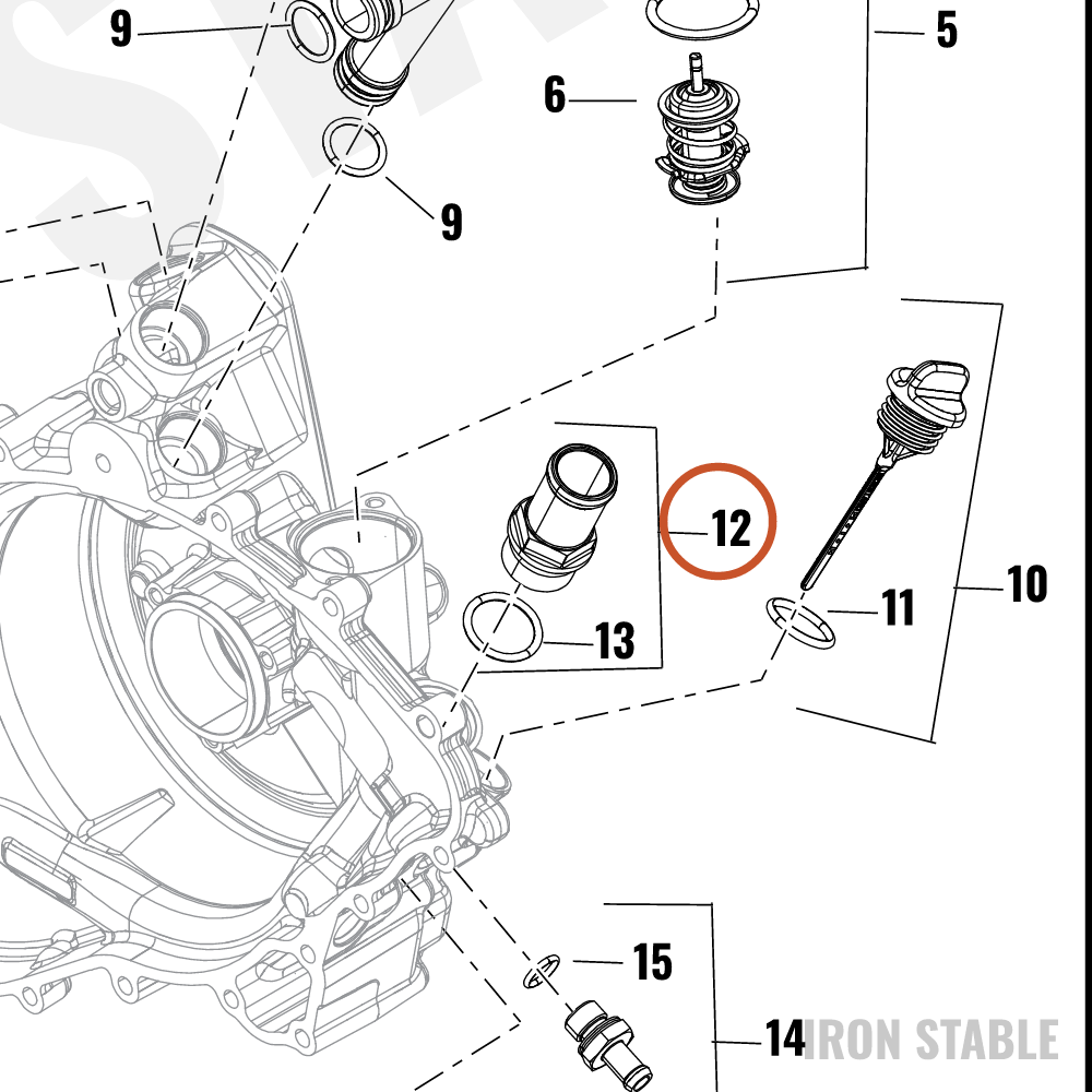Harley-Davidson Fitting, Rdtr Hose, Adptr, M27-2