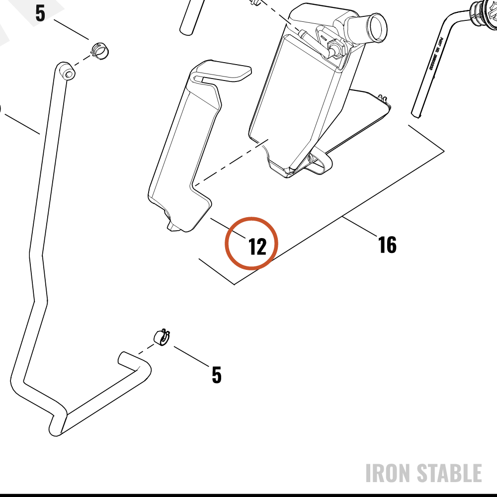 Harley-Davidson Tank, Rdtr Ovrfl, Heat Shield