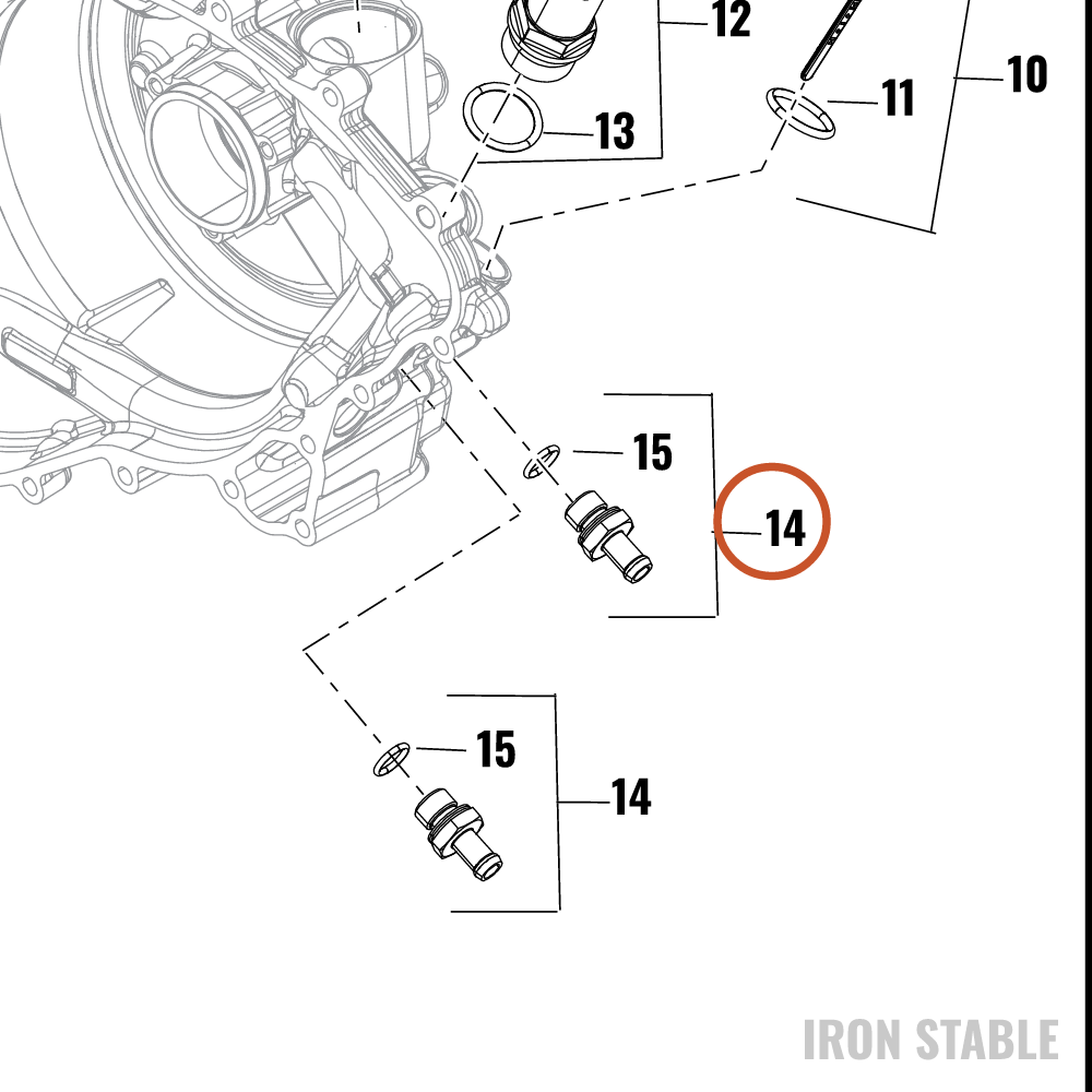 Harley-Davidson Fitting, Clg Ln, Liqu Cld Oil Cl
