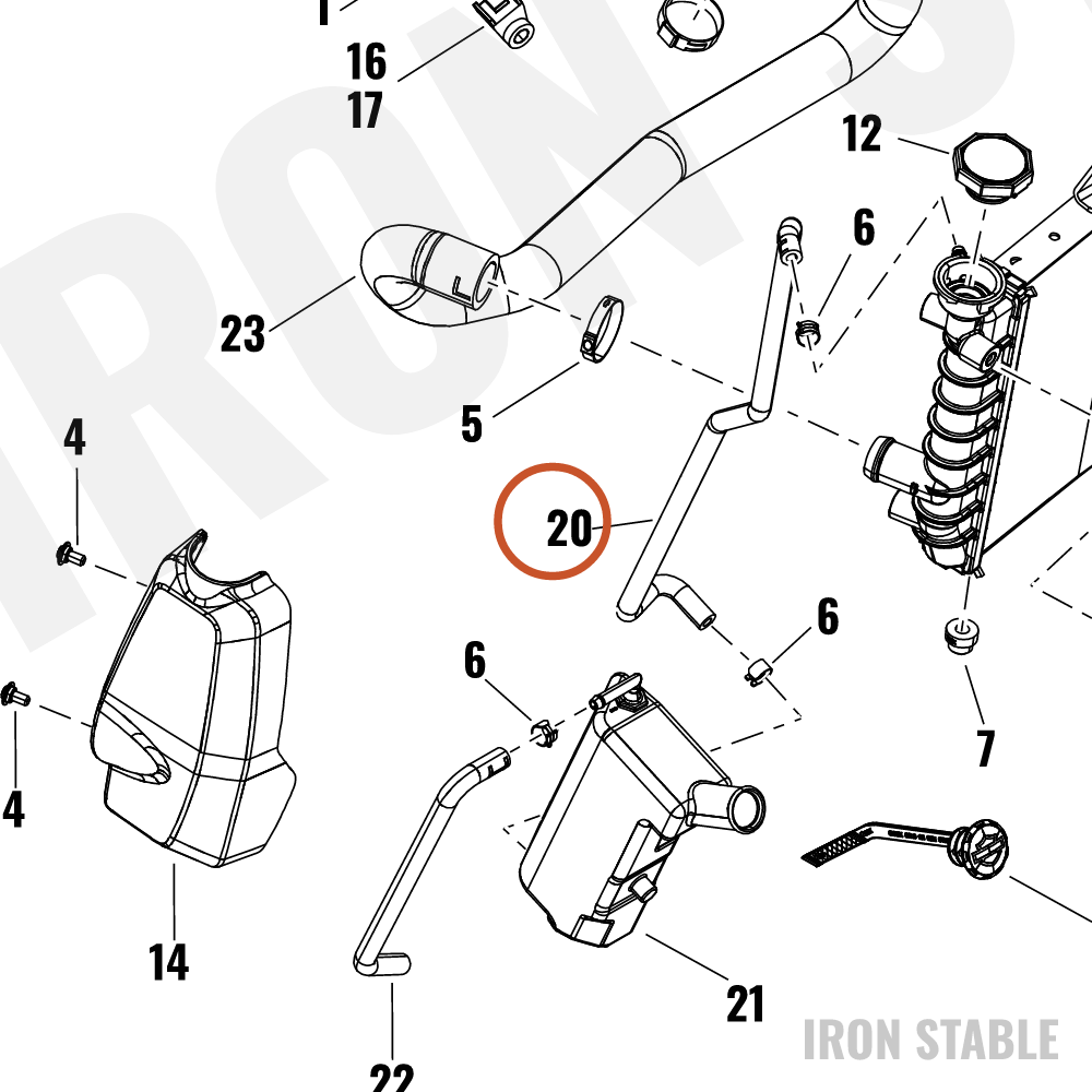 Harley-Davidson Hose, Rdtr, Ovrfl