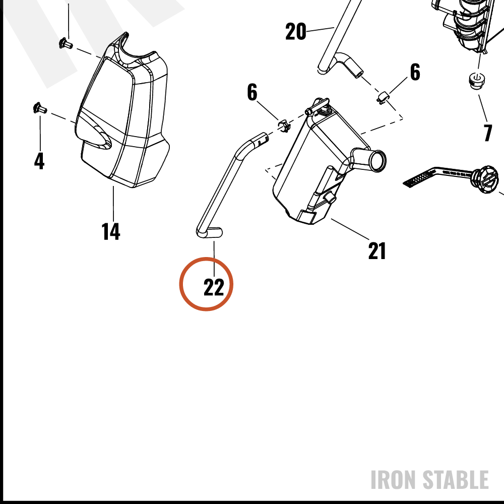 Harley-Davidson Hose, Rdtr, Ovfl Vent