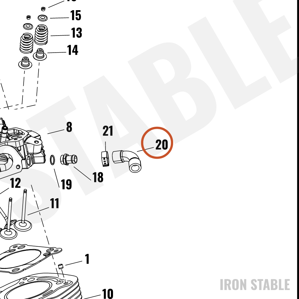 Harley-Davidson Hose, Rdtr, Rear Head, Outlet