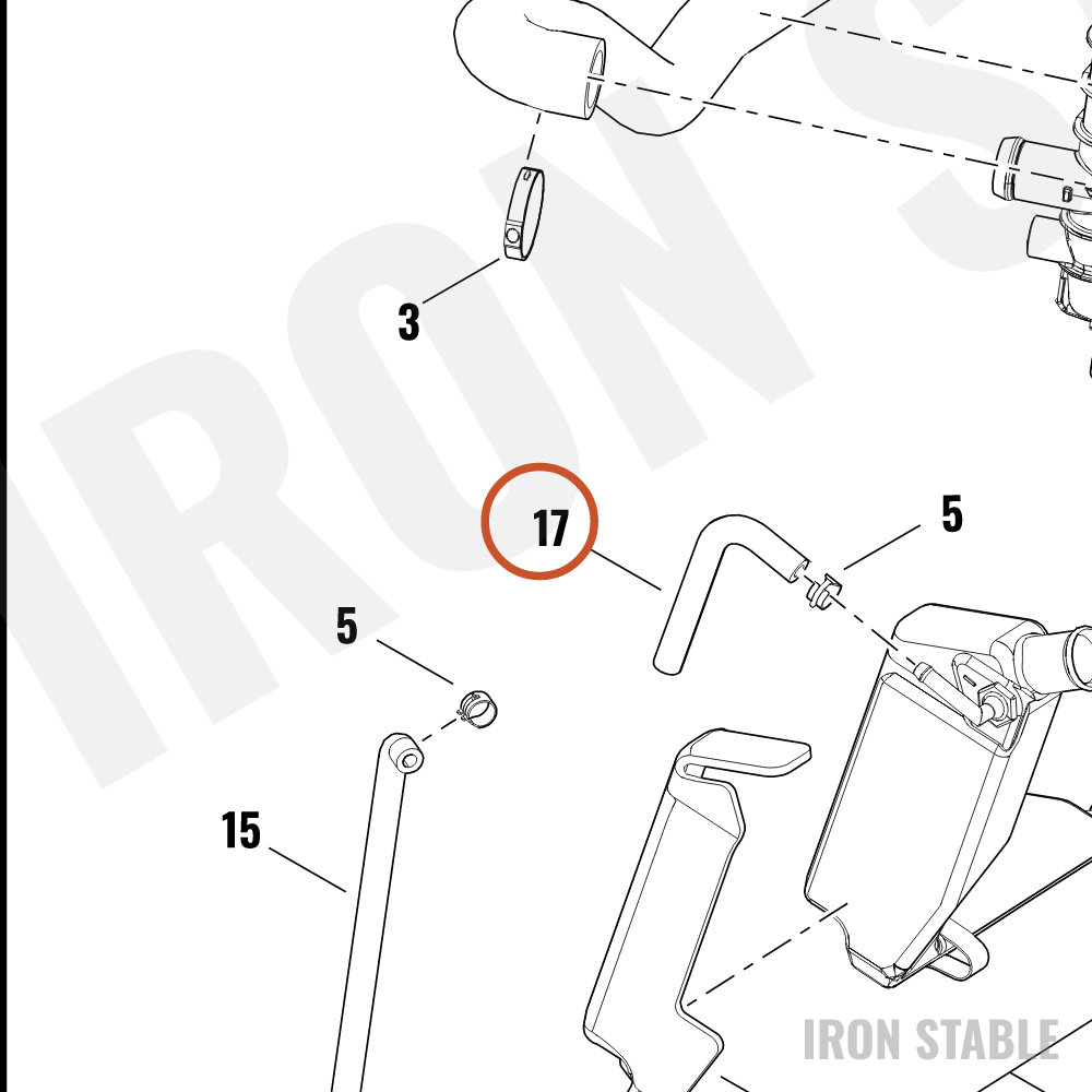 Harley-Davidson Hose, Rdtr, Ovfl Vent