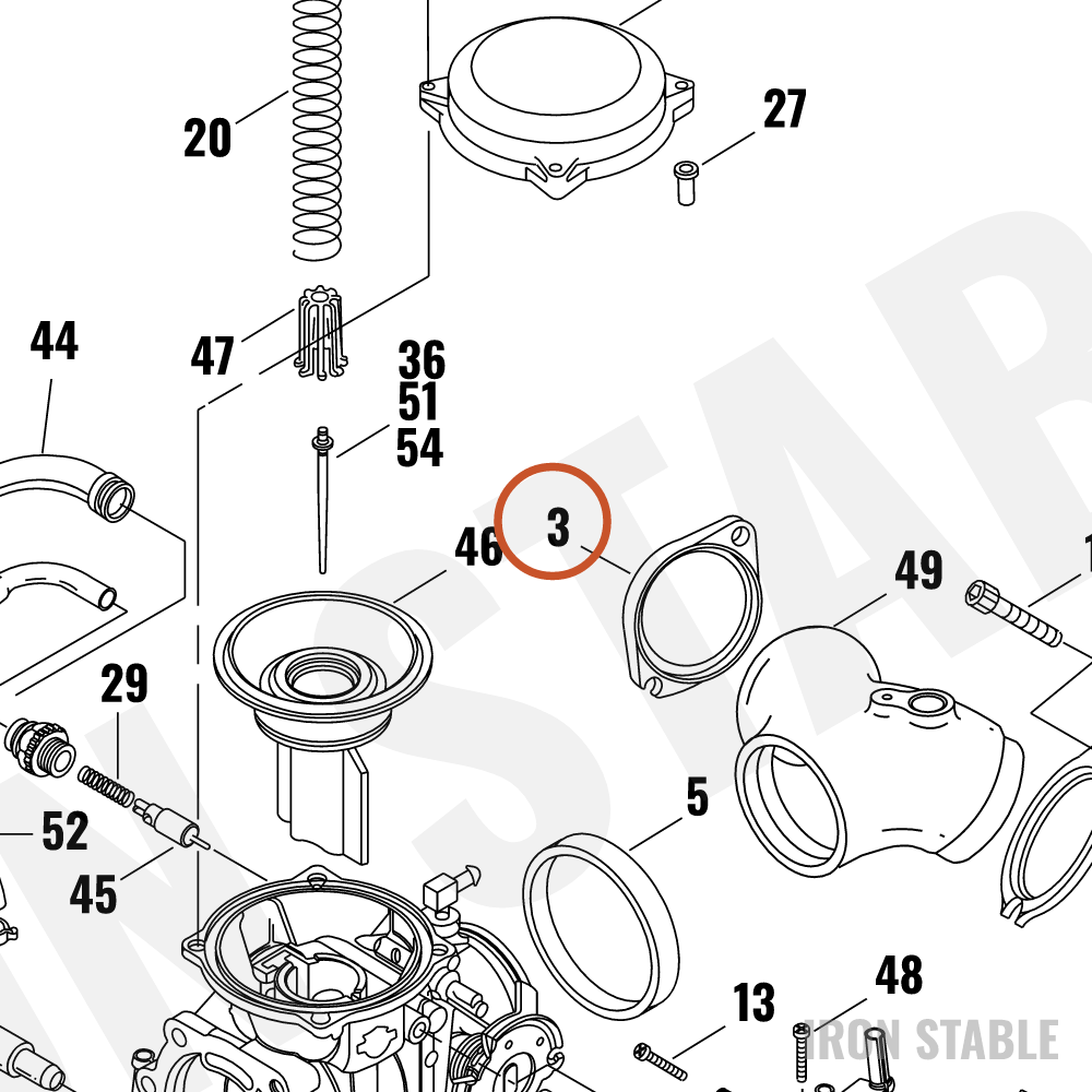 Harley-Davidson Flange, Symetric-Intk
