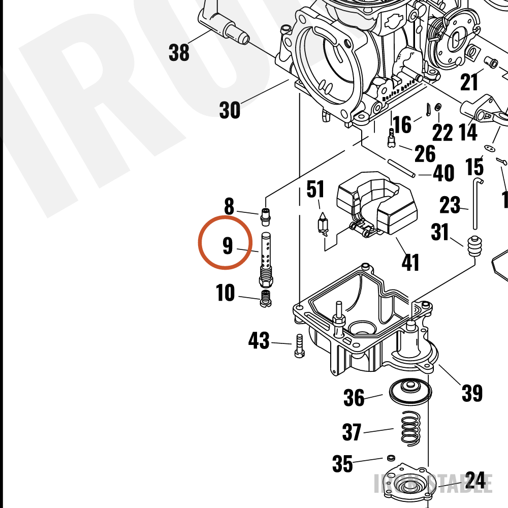 Harley-Davidson Holder, Needle Jet
