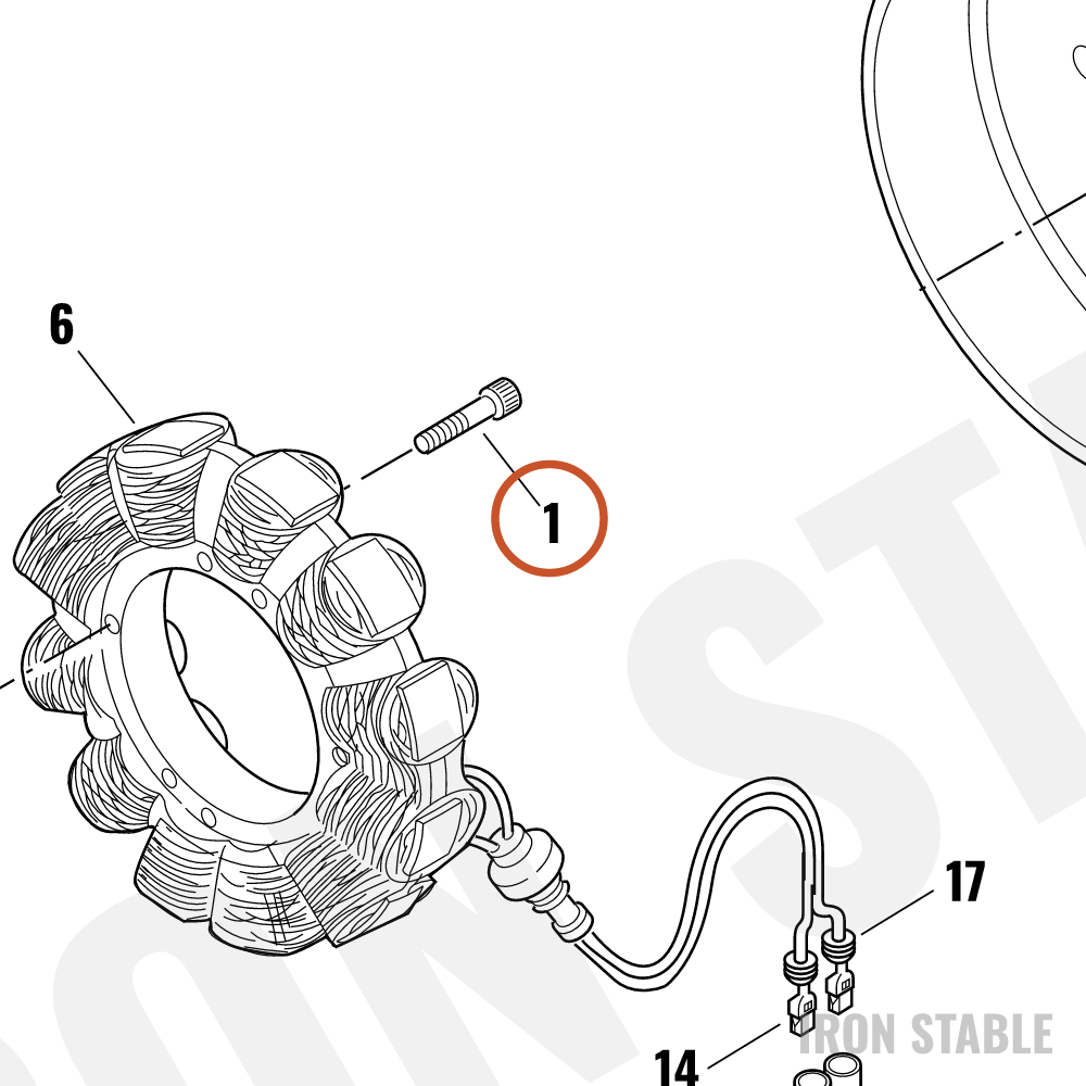 Harley-Davidson Screw, Cap, Torx/Lock