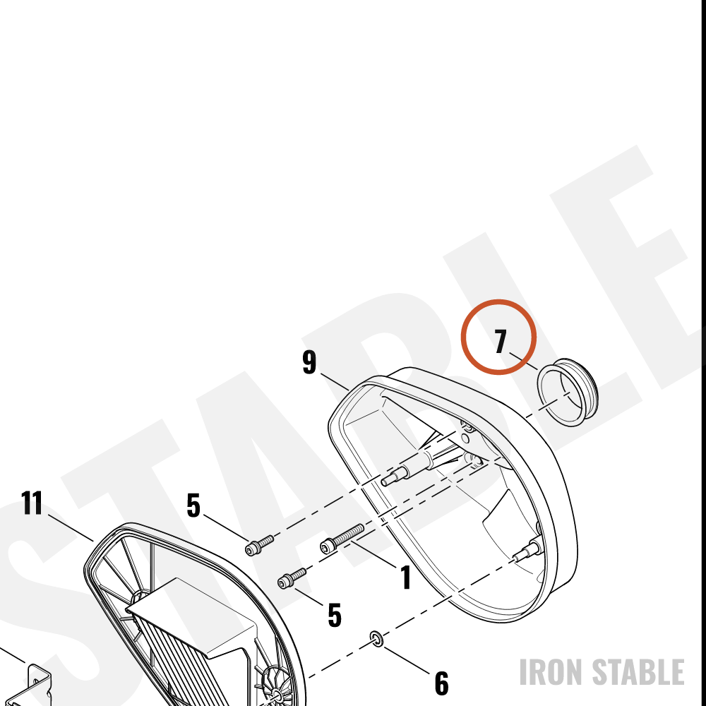 Harley-Davidson Seal, Throt Body-Airbox Bp, X
