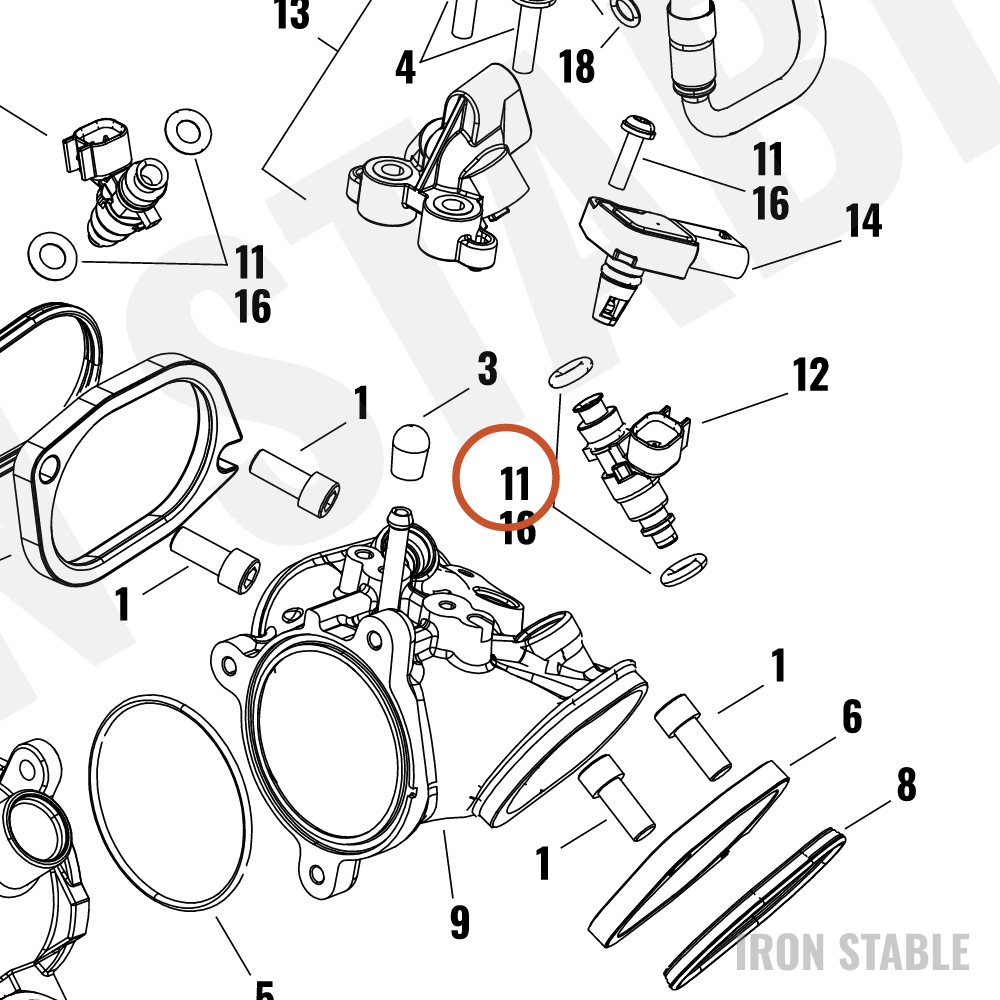 Harley-Davidson Manifold, Throt Body/Intk, Kit