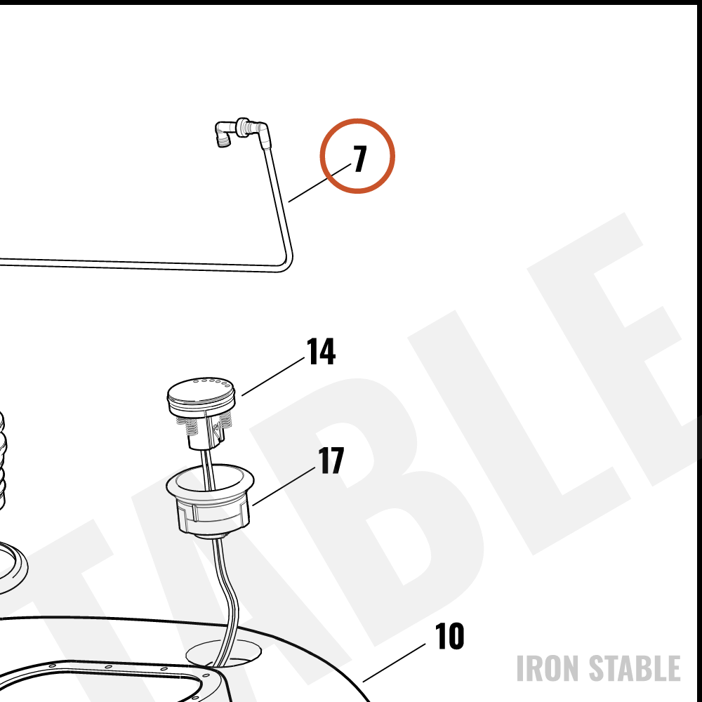 Harley-Davidson Tube, Tank-To-Valve
