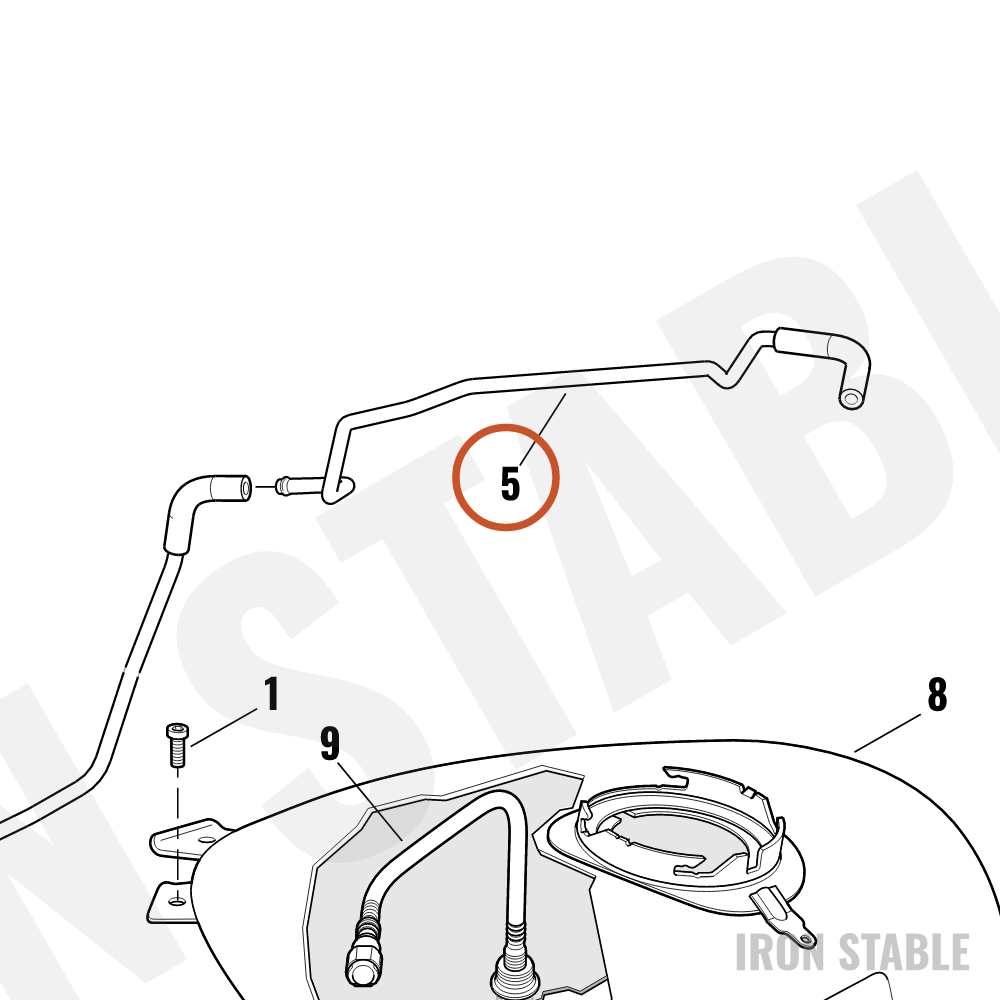 Harley-Davidson Hose, Carbon Cstr, X