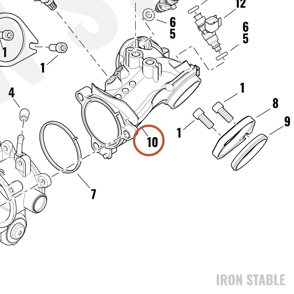 Harley-Davidson Manifold, Intk, Assembly